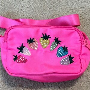 Target Pink Kids Bag with Colorful Strawberry Design